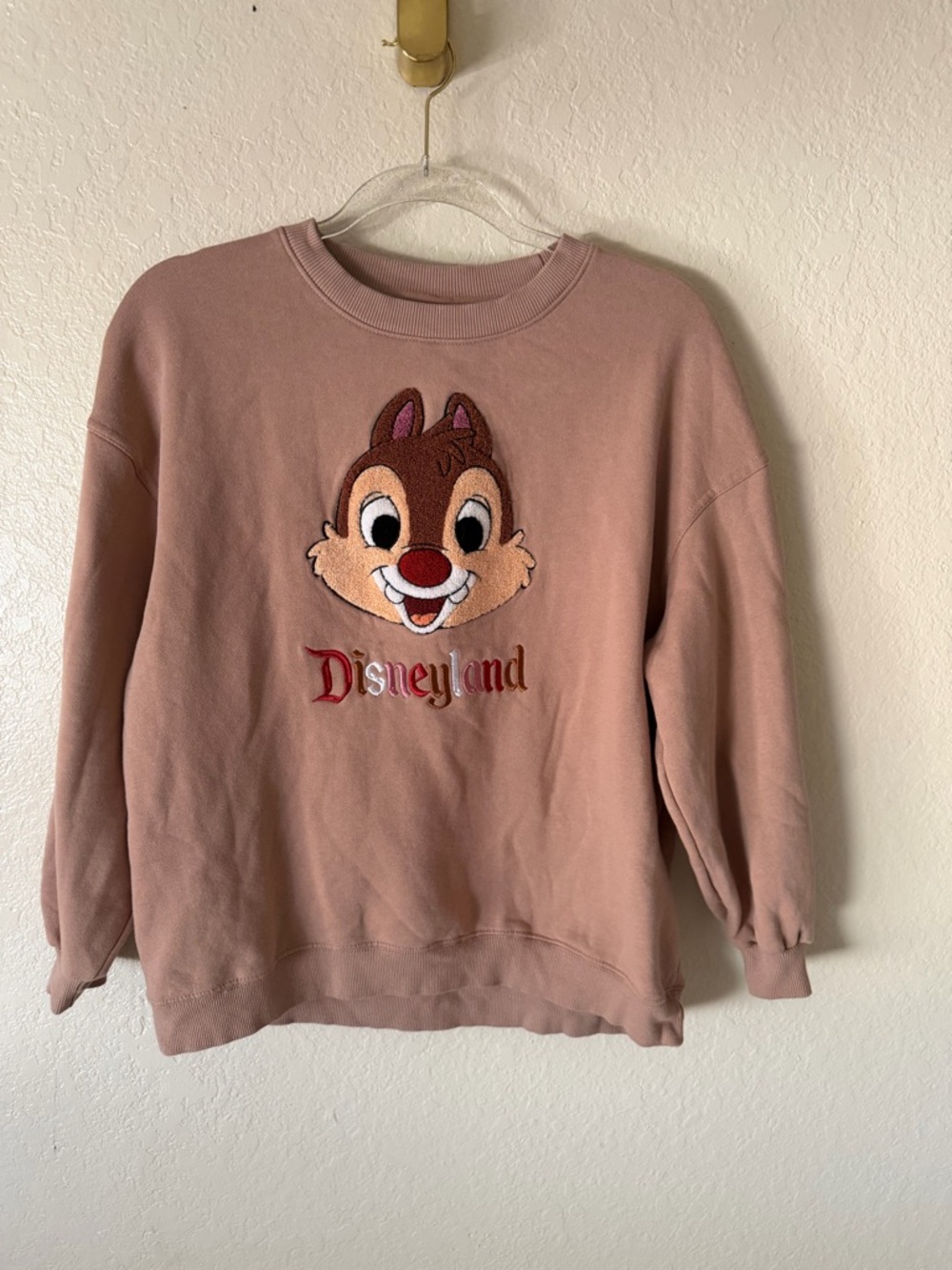 Disneyland Chip ‘n Dale Embroidered Oversized Sweatshirt size XS - Picture 4 of 12